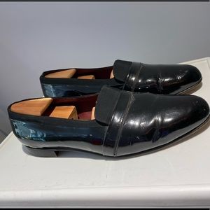 Bally Black Patent Leather Tux Shoe